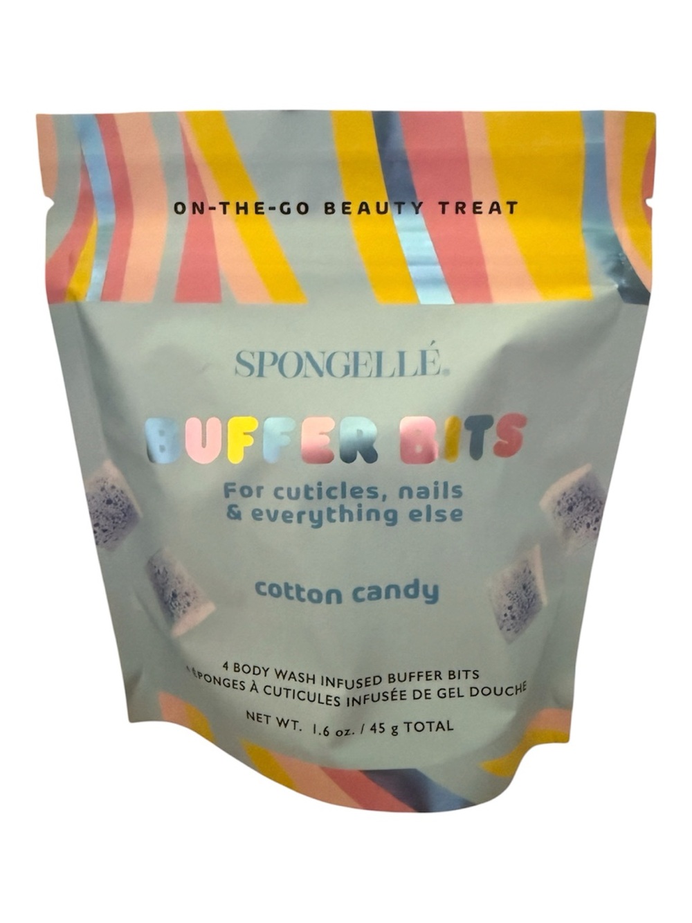 Spongellé Cotton Candy Buffer Bits – Pink/Blue/Yellow
